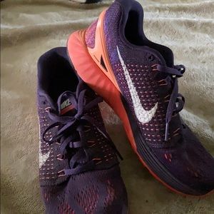 Purple orange and pink Lunarglide 7
